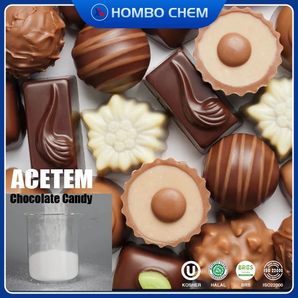 ACETEM Acetyleret mono-diglycerol fedtsyreester E472e som emulgator til chokoladebolsjer CAS 977051-29-8